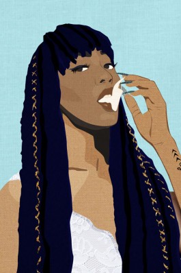 shumbadesign_illustration_bragga_nadia_nakai_african_hip_hop_queen_female_rapper 